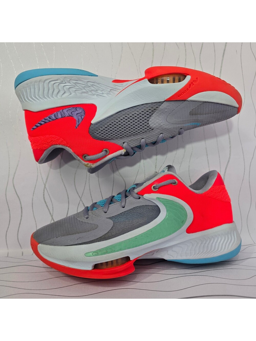 Nike Zoom Freak 4 Paris Giannis DJ6149-500 Men’s Size 7 Basketball Shoes